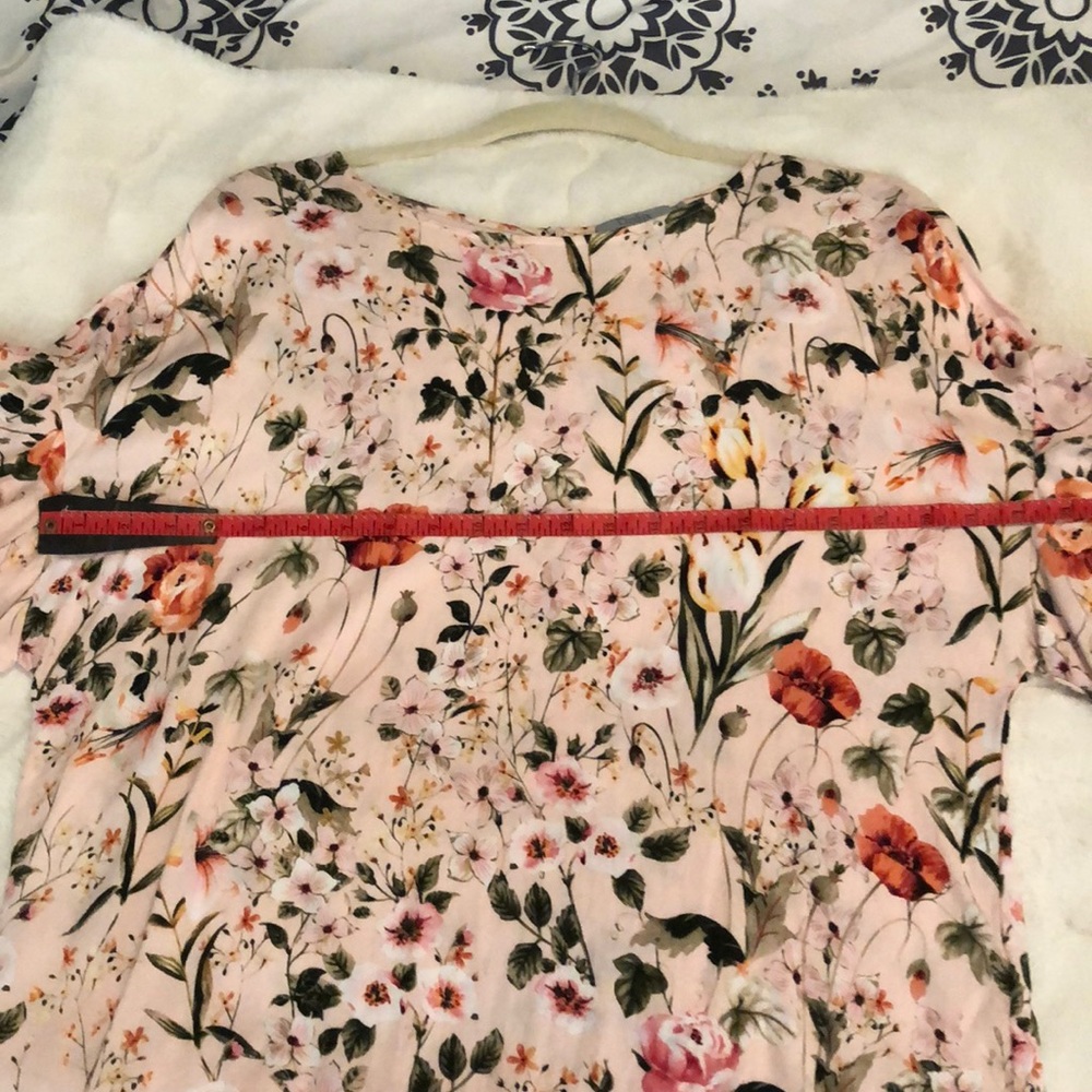 Dalia dropped double ruffle sleeve floral top Size large - Picture 14 of 14